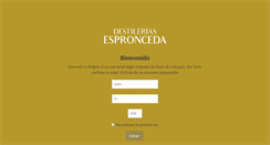 Desktop Screenshot of destileriasespronceda.com