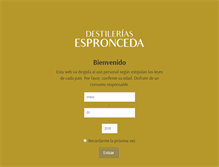 Tablet Screenshot of destileriasespronceda.com
